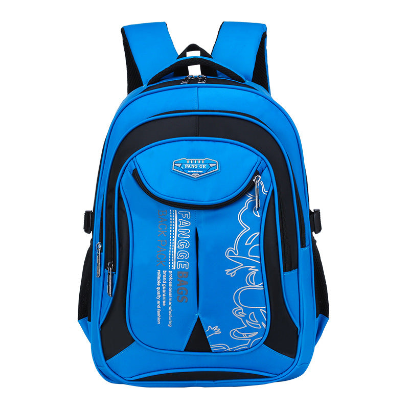 Schoolbag LOGO custom male 1-3-5 grade leisure double shoulder 6-12 year old boy girl child Backpack