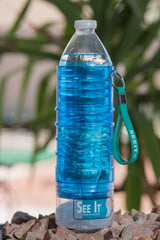 SEEIT® Blue Single Bottle Portable Carrier - Fits 16.9 Fl oz Standard Bottles